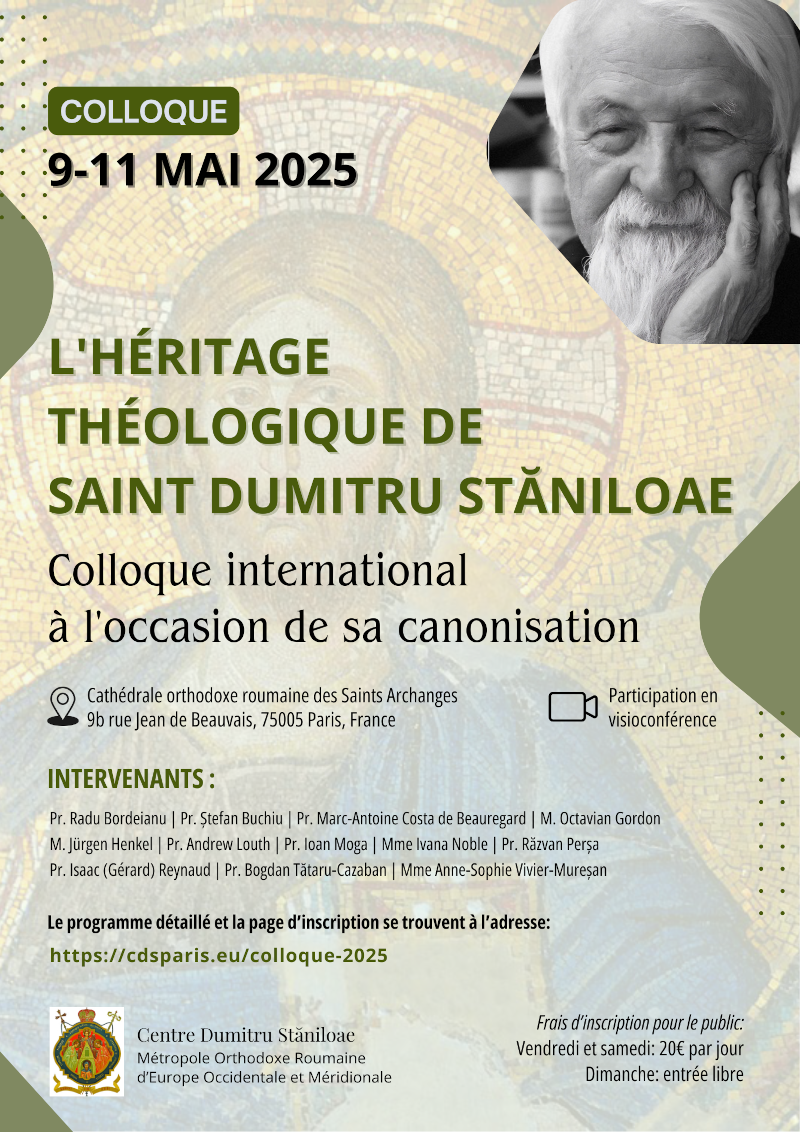 Colloque international à l'occasion de la canonisation du Père Dumitru Stăniloae